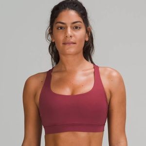 Lululemon Energy Bra Mulled Wine Size 2 NWOT